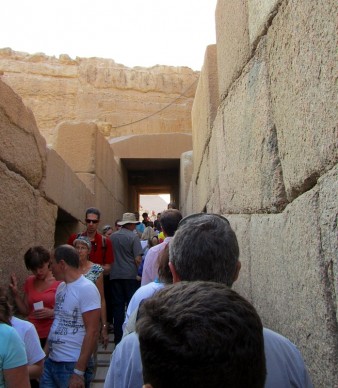 The infamous narrow entrance to The Sphinx, aka "The Sphinxter".