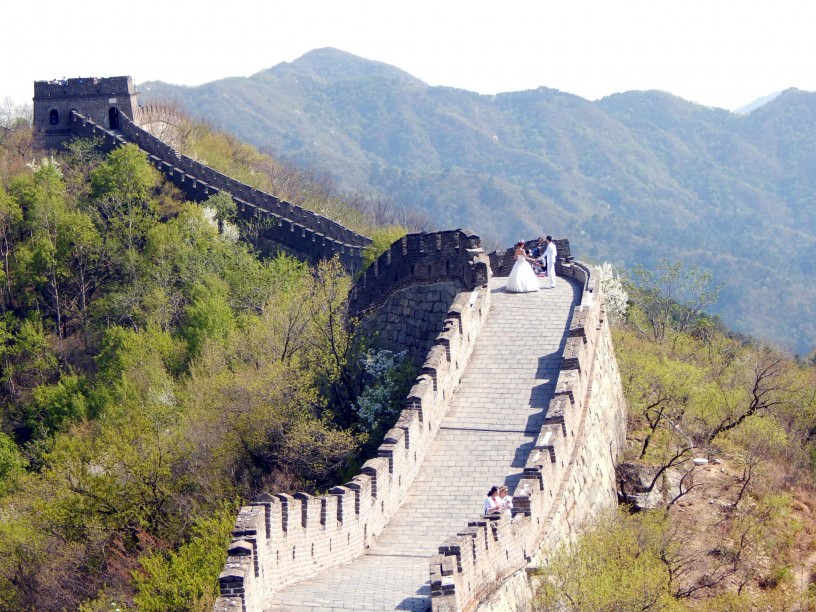 Wedding Pictures on the Great Wall at Mutianyu