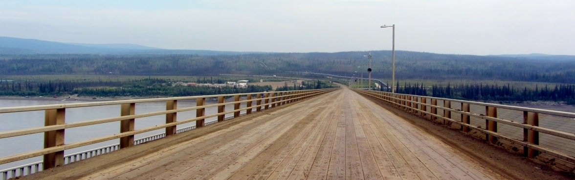 Crossing the Yukon River on Alaska Hwy 11, aka The Dalton Highway