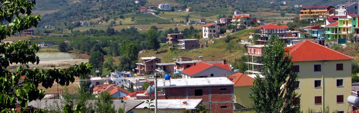 View of the Tirane, Albania countryside from our hotel balcony