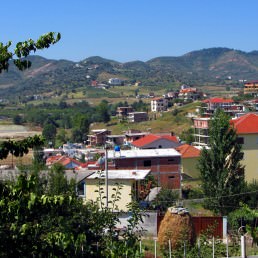 View of the Tirane, Albania countryside from our hotel balcony