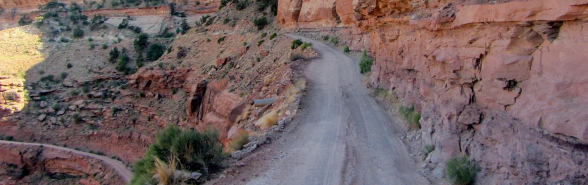 The beautiful but treacherous Shafer Trail at Canyonlands National Park