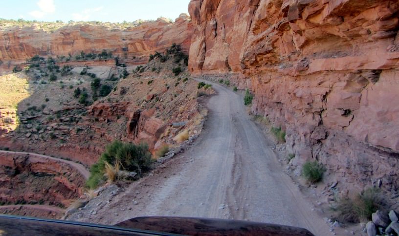 The beautiful but treacherous Shafer Trail at Canyonlands National Park