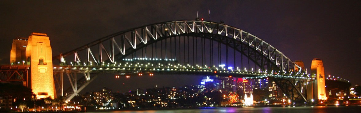 Sydney Harbour Bridge by night