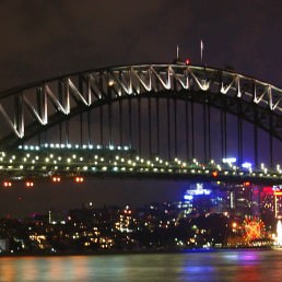 Sydney Harbour Bridge by night