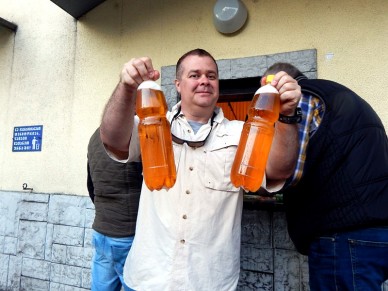 Kasbegi Brewery's Infamous "Beer Wall"