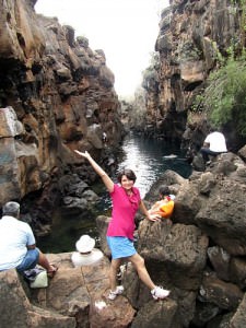 A 'secret' grotto swimming hole called Las Gritas.