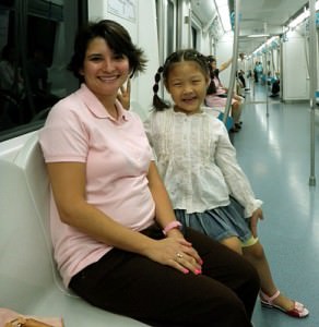 Making friends on the Beijing Subway
