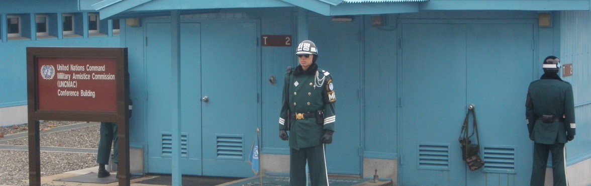 The South Korean side of the DMZ